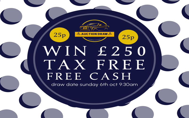 win this £250 tax free cash all you need is 1 ticket of 25p